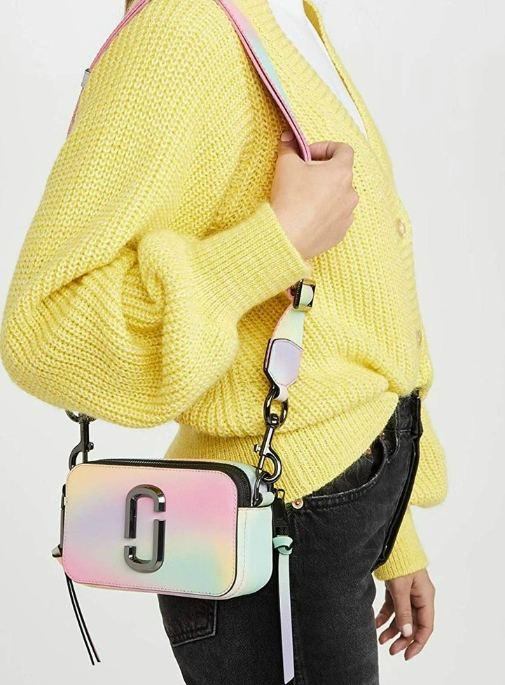 Túi đeo chéo nữ Marc Jacobs Airbrush da thật | Túi xách Snapshot Camera bag mẫu mới nhất 8